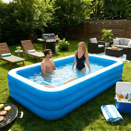 Large inflatable paddling - v,